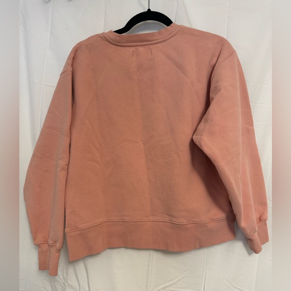 Aritzia Fleece Perfect Crewneck Sweater in Pink - Picture 2 of 3
